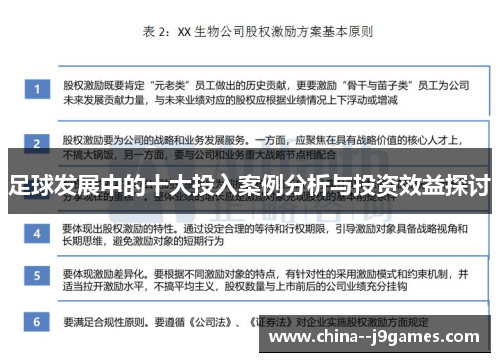 足球发展中的十大投入案例分析与投资效益探讨